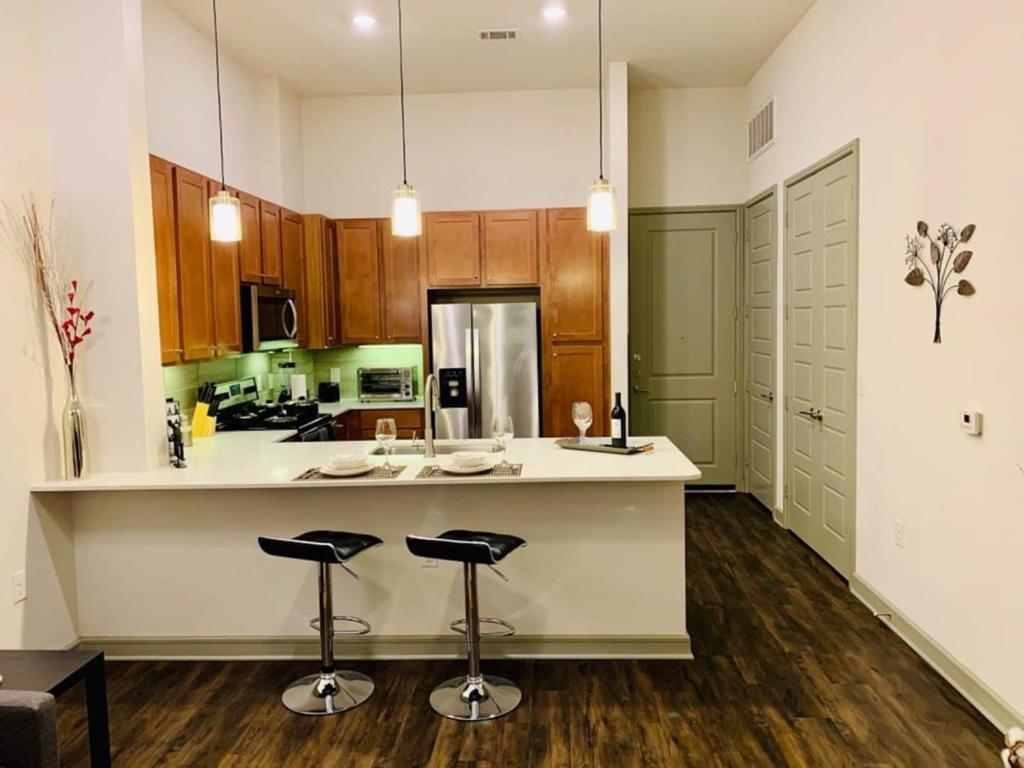 Downtown Apt Free Parking - Pool - Gym - Fully Kitchen Houston Bagian luar foto